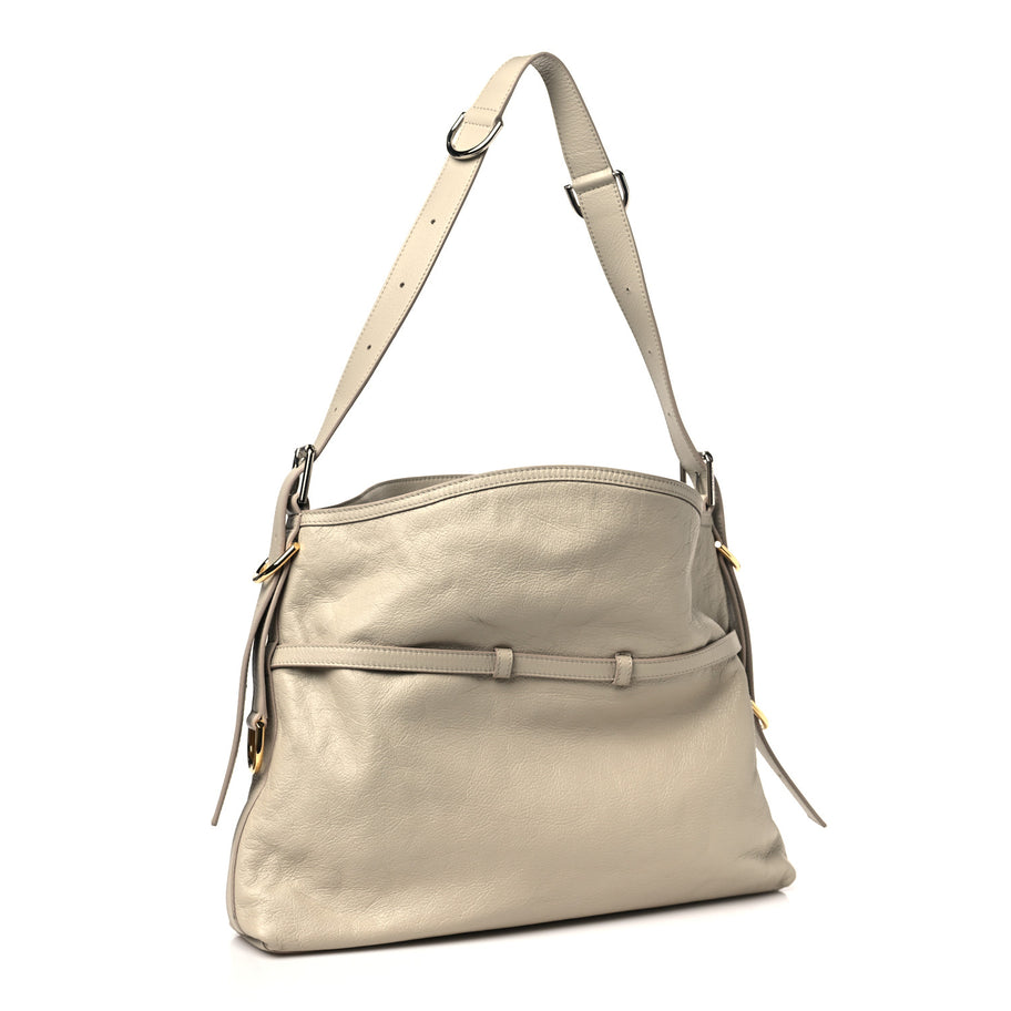 Givenchy Tumbled Calfskin Medium Voyou Bag Natural Beige Image 3