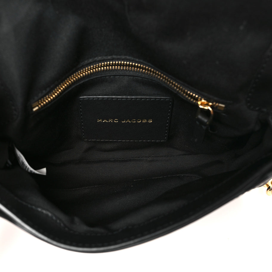 Marc Jacobs Calfskin The J Marc Shoulder Bag Black Image 5