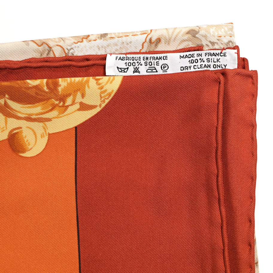 Hermes Silk La Fontaine De Bartholdi Scarf 90 Image 3
