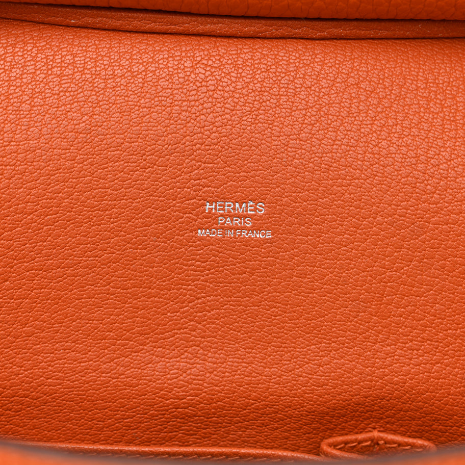 Hermes Taurillon Clemence Jypsiere 28 Orange Image 6