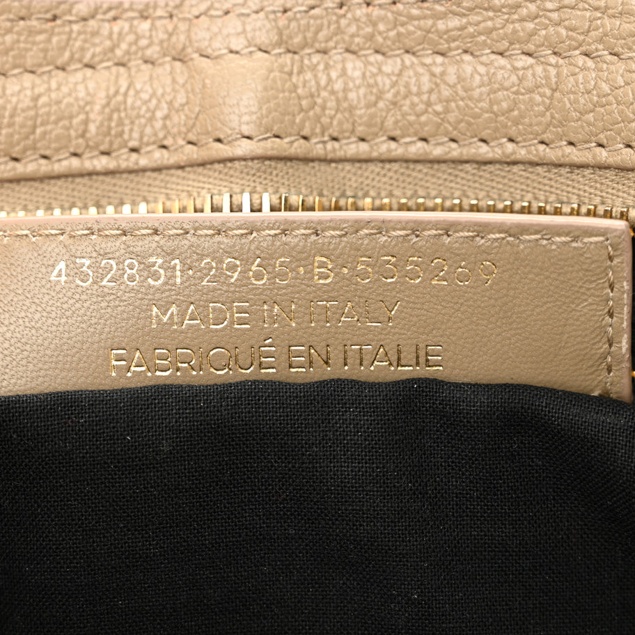 Balenciaga Chevre Gold Metallic Edge Hardware City Beige Latte Image 7