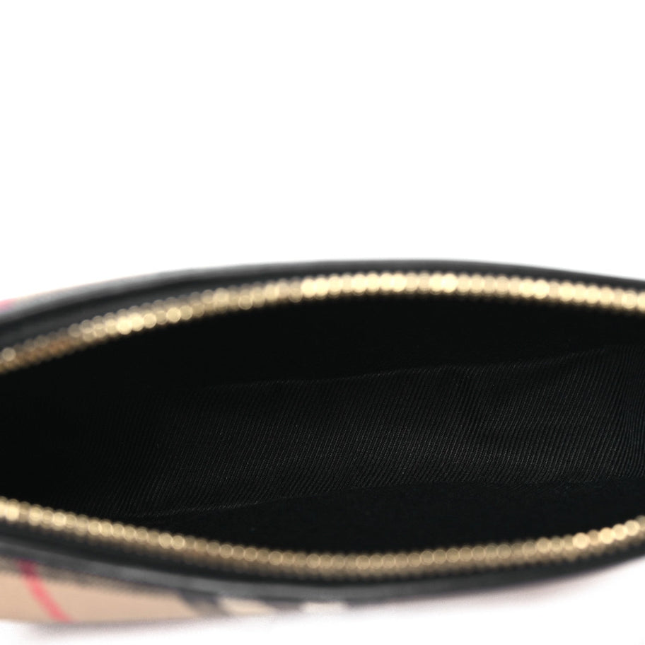 Burberry Vintage Check Calfskin Olympia Slim Pouch Archive Beige Image 5