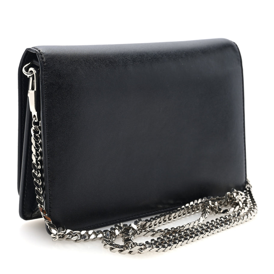 Givenchy Calfskin Star Pandora Chain Wallet Black Image 3
