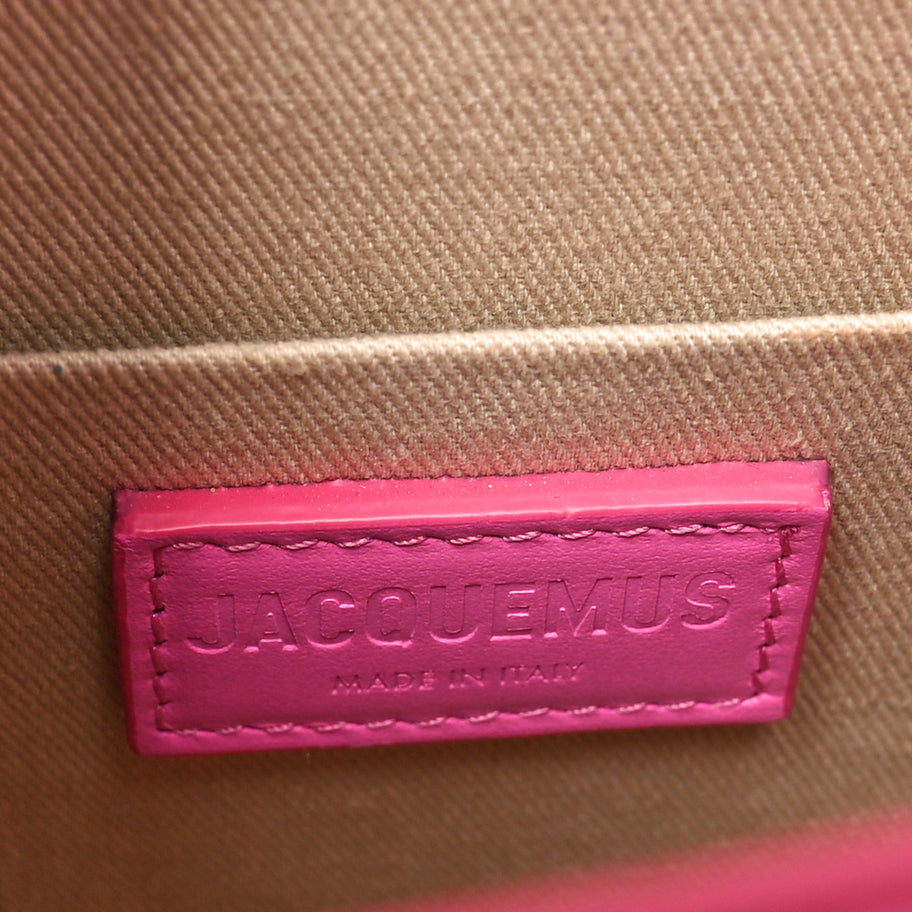 Jacquemus Smooth Calfskin Le Grand Chiquito Neon Pink Image 6