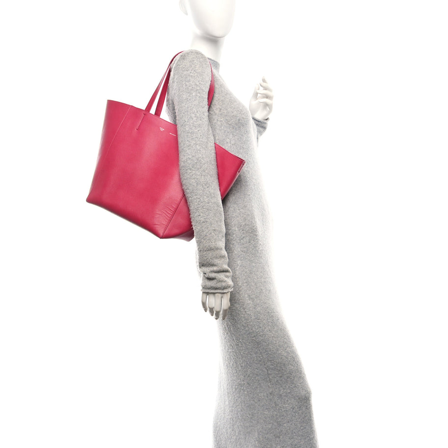 Celine Grained Calfskin Medium Horizontal Cabas Phantom Pink Image 2