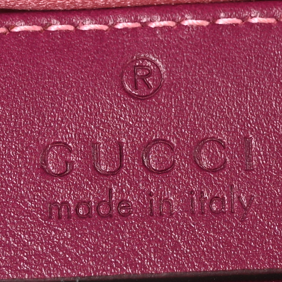 Gucci Velvet Matelasse Small GG Marmont Shoulder Bag Fuchsia Violet Cyclamen Image 6
