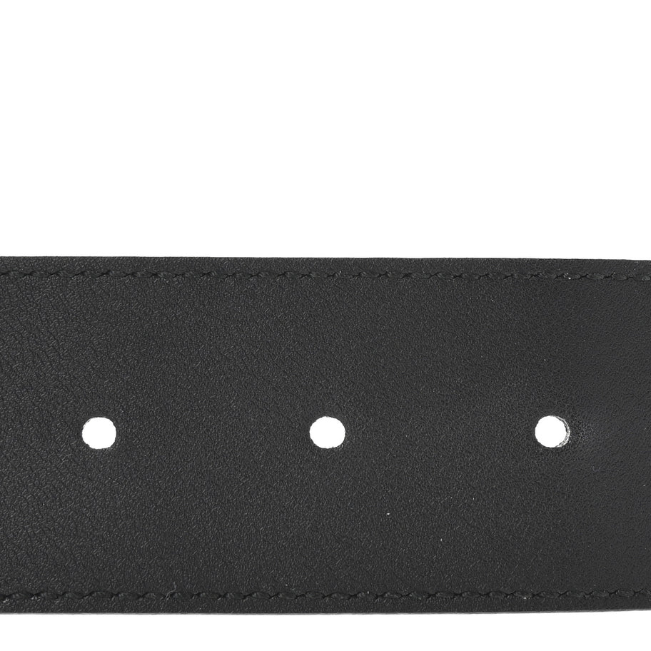 Gucci Textured Calfskin Double G 40mm Belt 85 34 Black Image 4