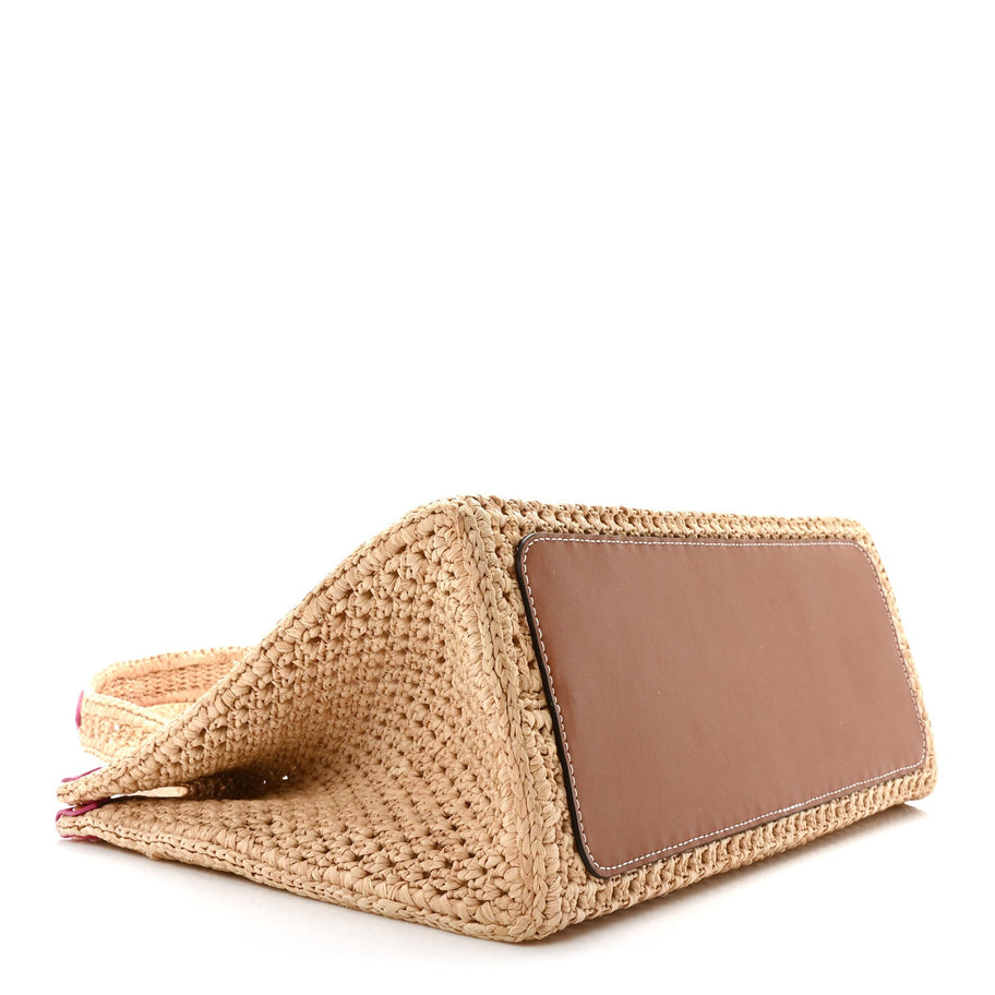 Louis Vuitton Raffia Calfskin Monaco OnTheGo MM Rose Image 5