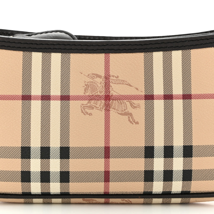 Burberry Haymarket Check Sling Bag Chocolate Image 7