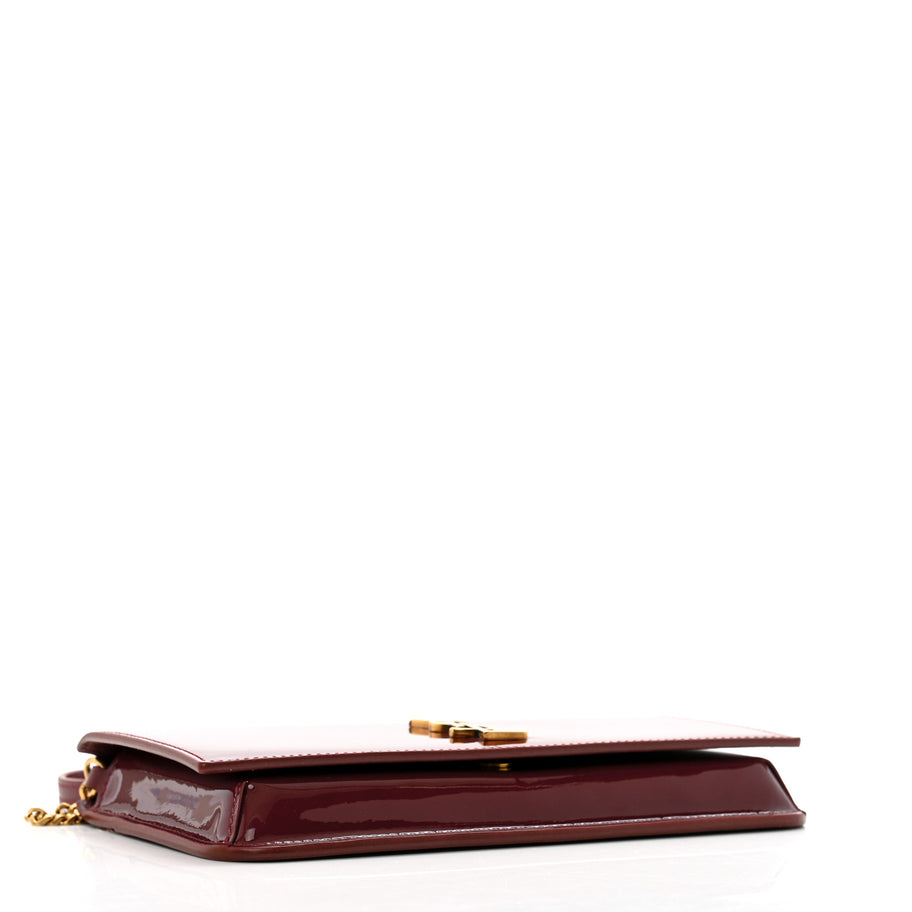 Saint Laurent Patent Monogram Phone Holder Crossbody Chataigne Image 4