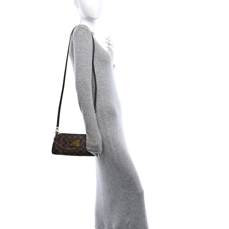  Louis Vuitton Damier Ebene Eva Clutch