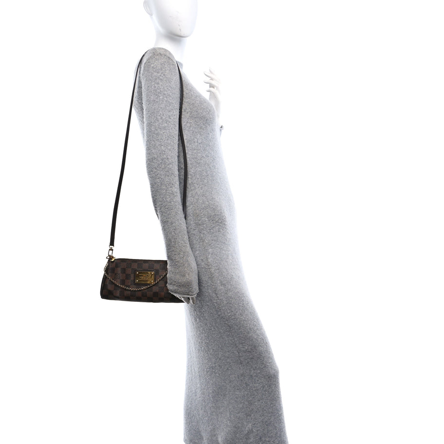 Louis Vuitton Damier Ebene Eva Clutch Image 2