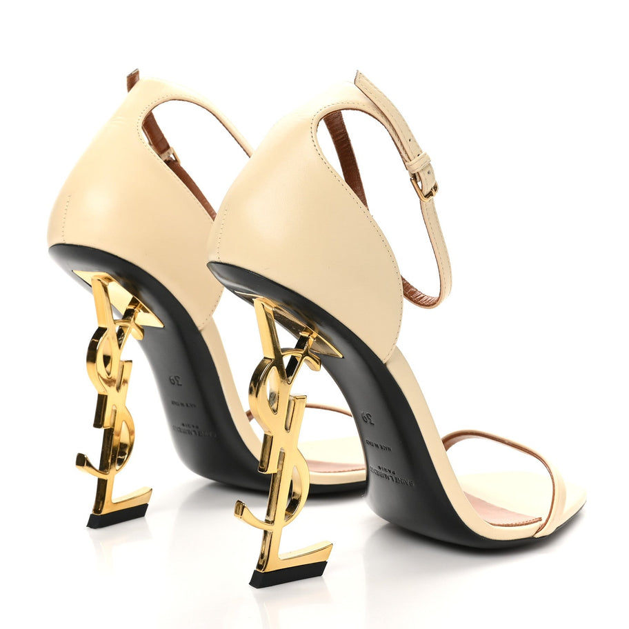 Saint Laurent Calfskin 110 Opyum Sandals 39 Real Beige Image 5