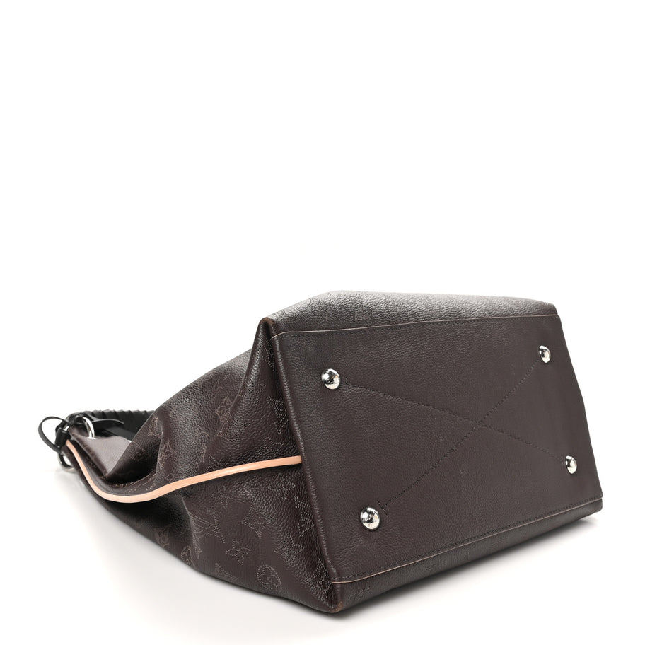 Louis Vuitton Mahina Carmel Hobo Chocolate Image 4