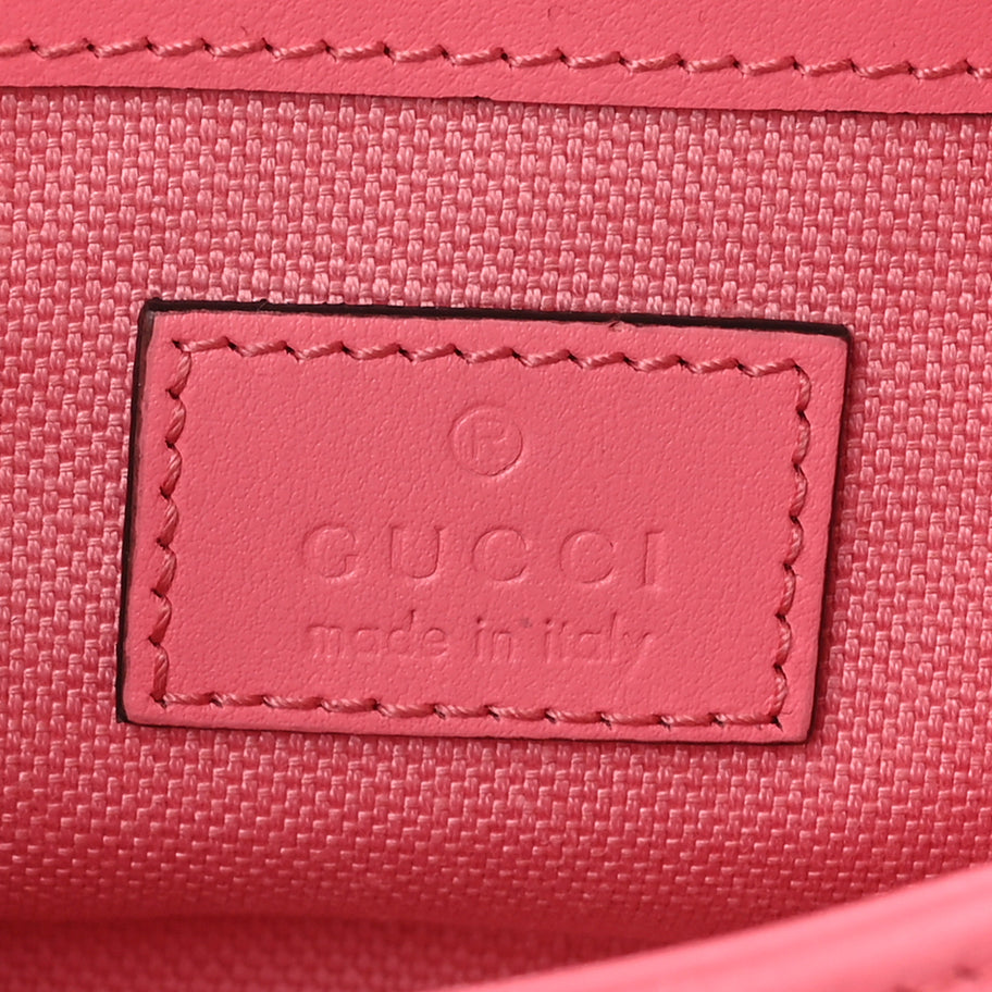 Gucci Shearling Matelasse Super Mini GG Marmont Shoulder Bag Lotus Pink Image 6