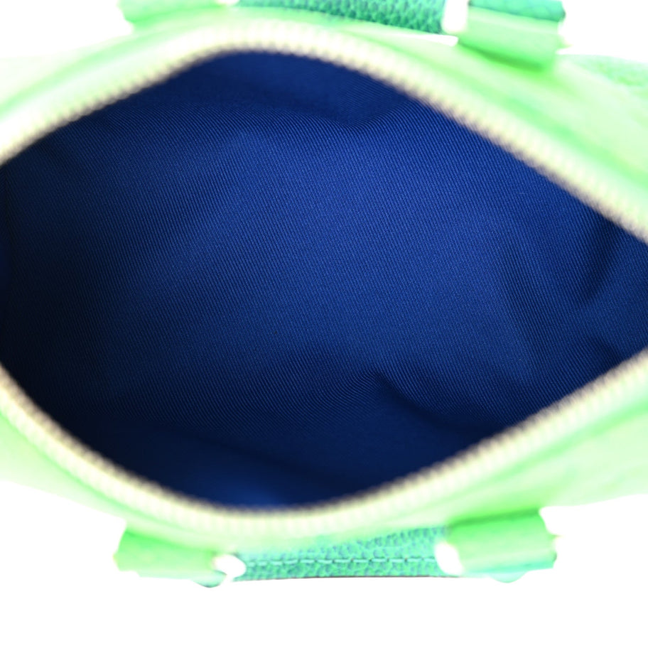 Louis Vuitton Taurillon Illusion Keepall XS Bleu Vert Image 5