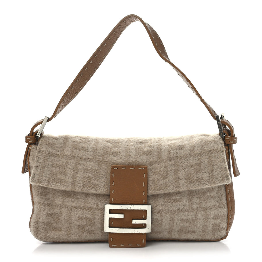 Fendi Cashmere Cuoio Romano Selleria Baguette Honey Image 1