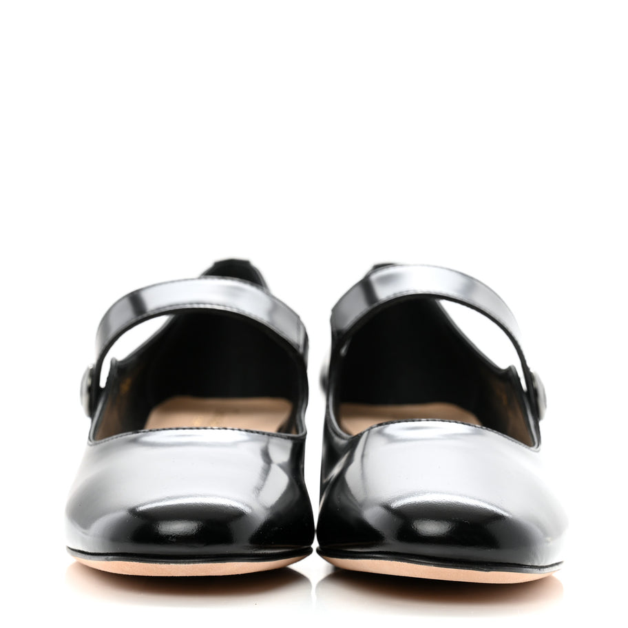 Christian Dior Brushed Calfskin Uniform 30mm Pumps 37.5 Black Image 3