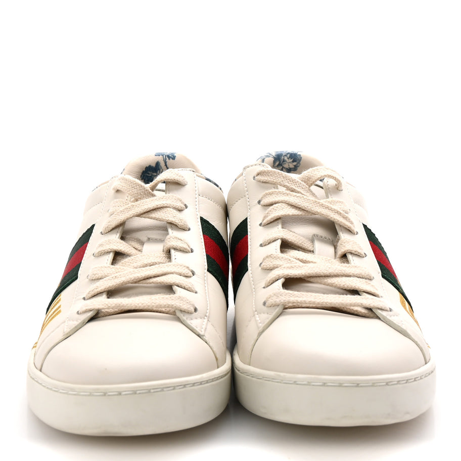 Gucci X SEGA Calfskin Ayers Web Guccy Womens Ace Sneakers 37 White Image 3
