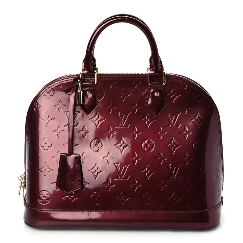  Louis Vuitton Vernis Alma PM Rouge Fauviste