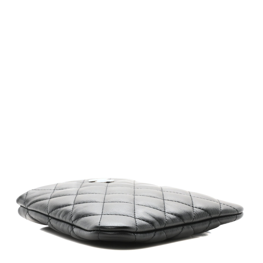 Chanel Lambskin Quilted Crossbody Bag Black Image 4