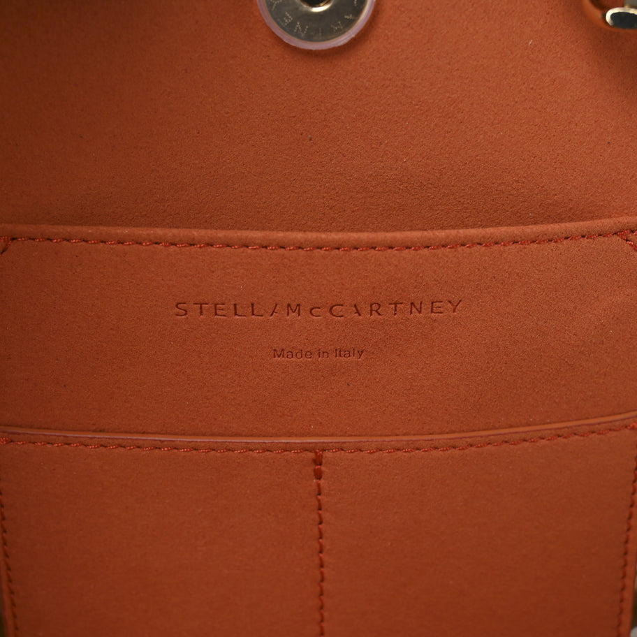Stella McCartney Raffia Falabella Medium Tote Bright Orange Image 6