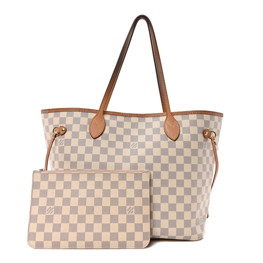 Louis Vuitton Damier Azur Neo Neverfull MM Rose Ballerine Image 3