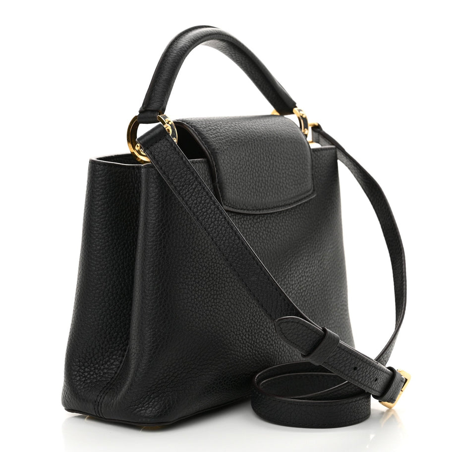 Louis Vuitton Taurillon Capucines BB Black Image 3