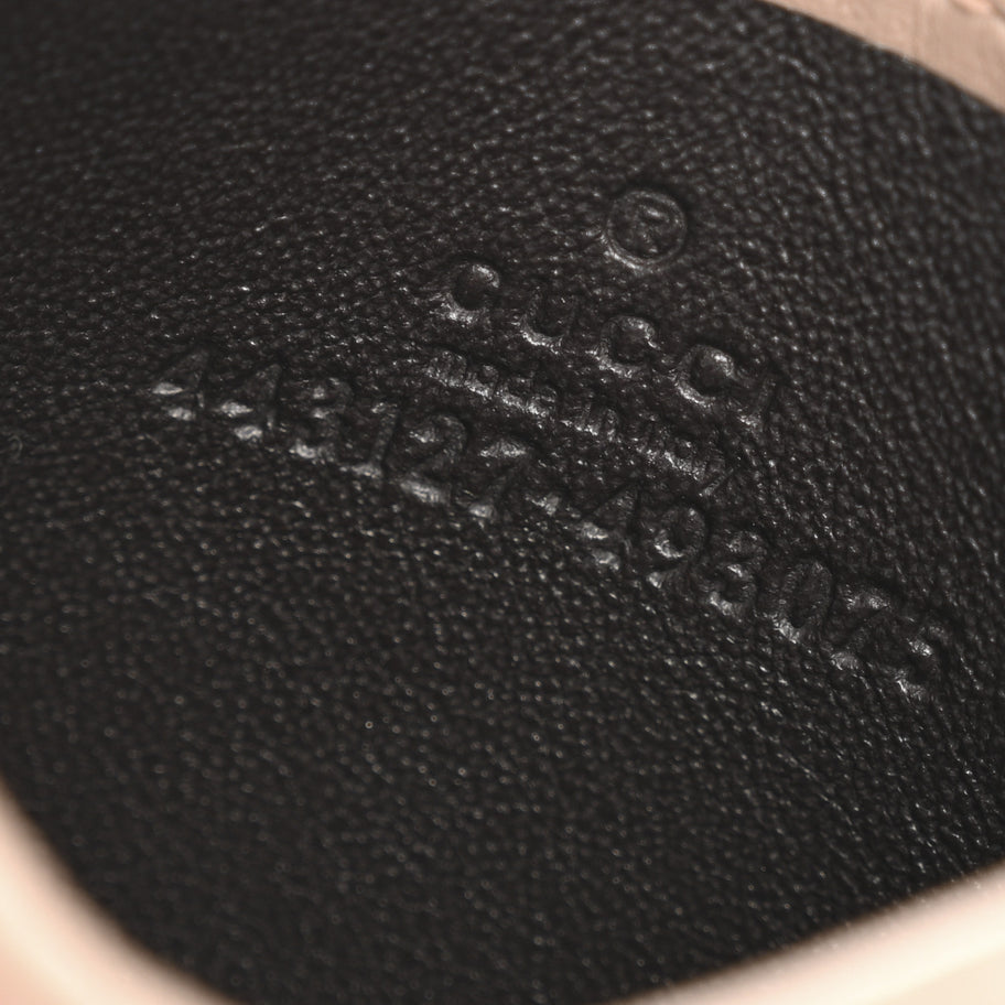 Gucci Calfskin Matelasse GG Marmont Card Holder Porcelain Rose Image 6