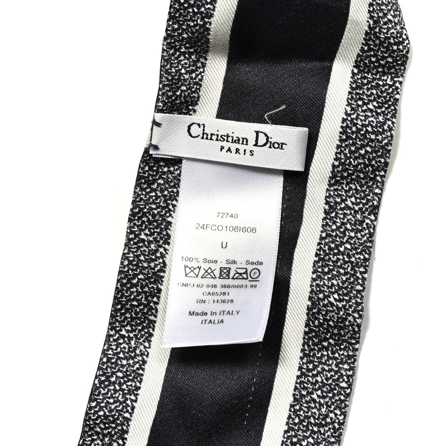 Christian Dior Silk Twill D-Floral Mitzah Scarf Blue Multicolor Image 4
