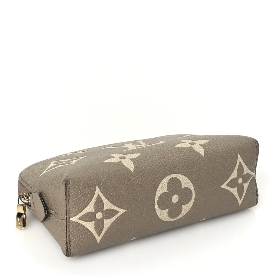 Louis Vuitton Empreinte Monogram Giant Cosmetic Pouch PM Tourterelle Crème Image 4