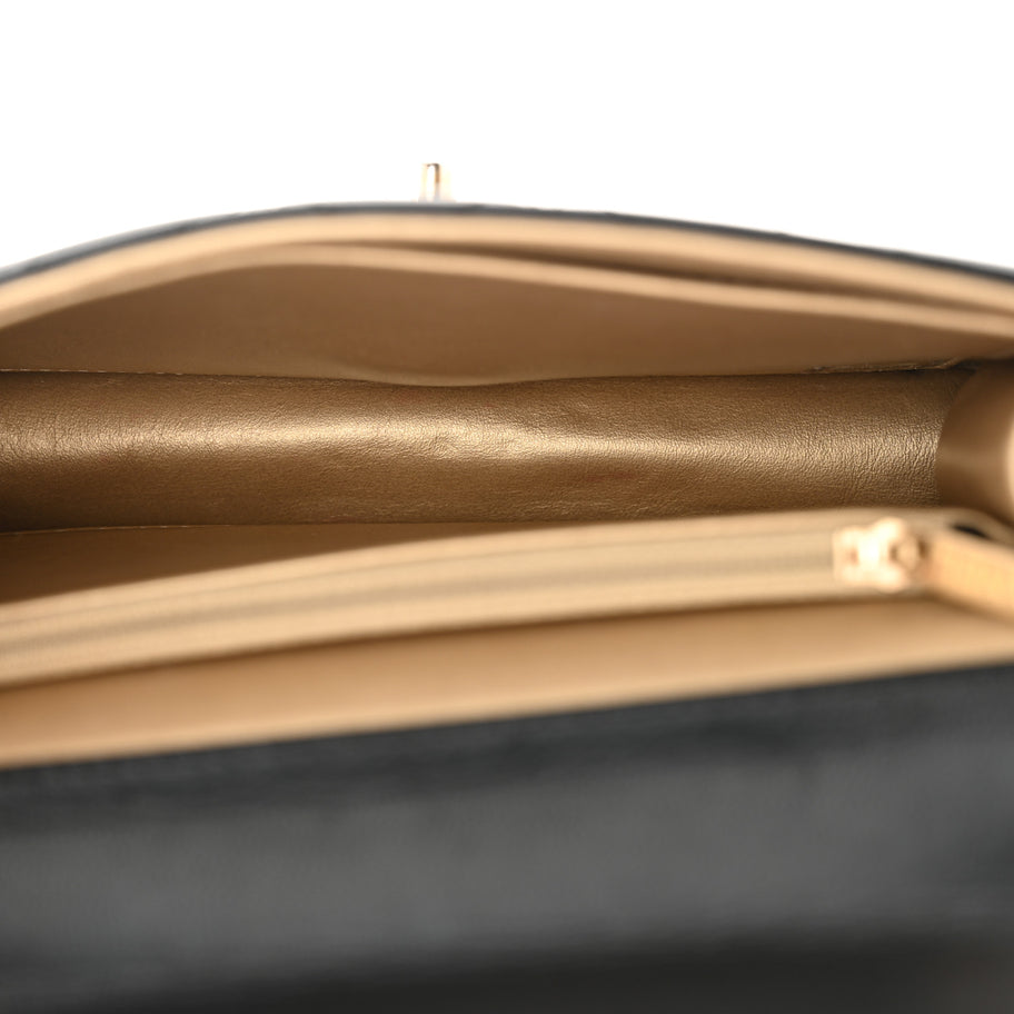 Chanel Lambskin Quilted Small Chic Pearls Flap Black Image 5