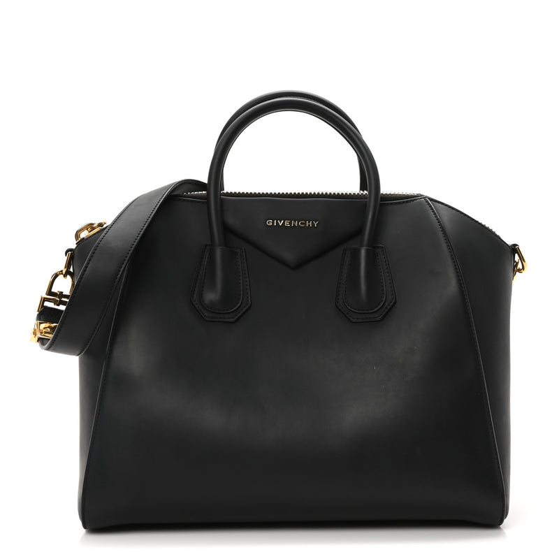  Givenchy Rubber Effect Calfskin Antigona Black