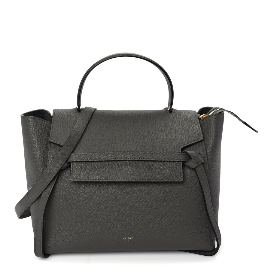 Celine Grained Calfskin Small Belt Bag Grey Image 1