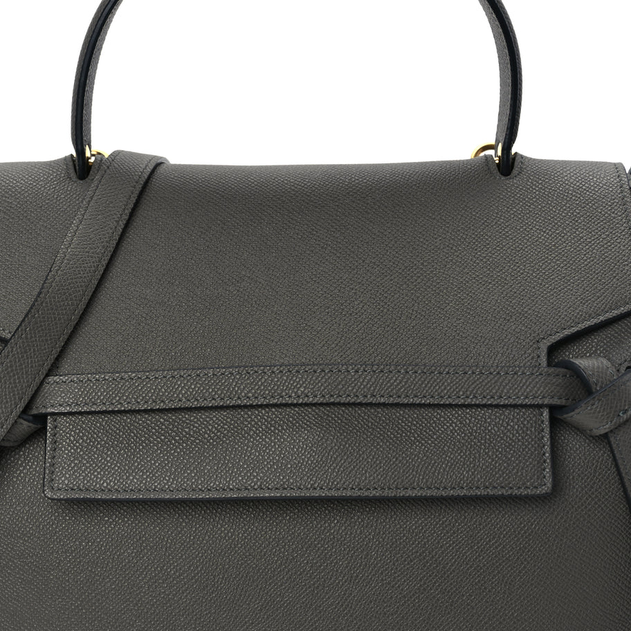 Celine Grained Calfskin Small Belt Bag Grey Image 6