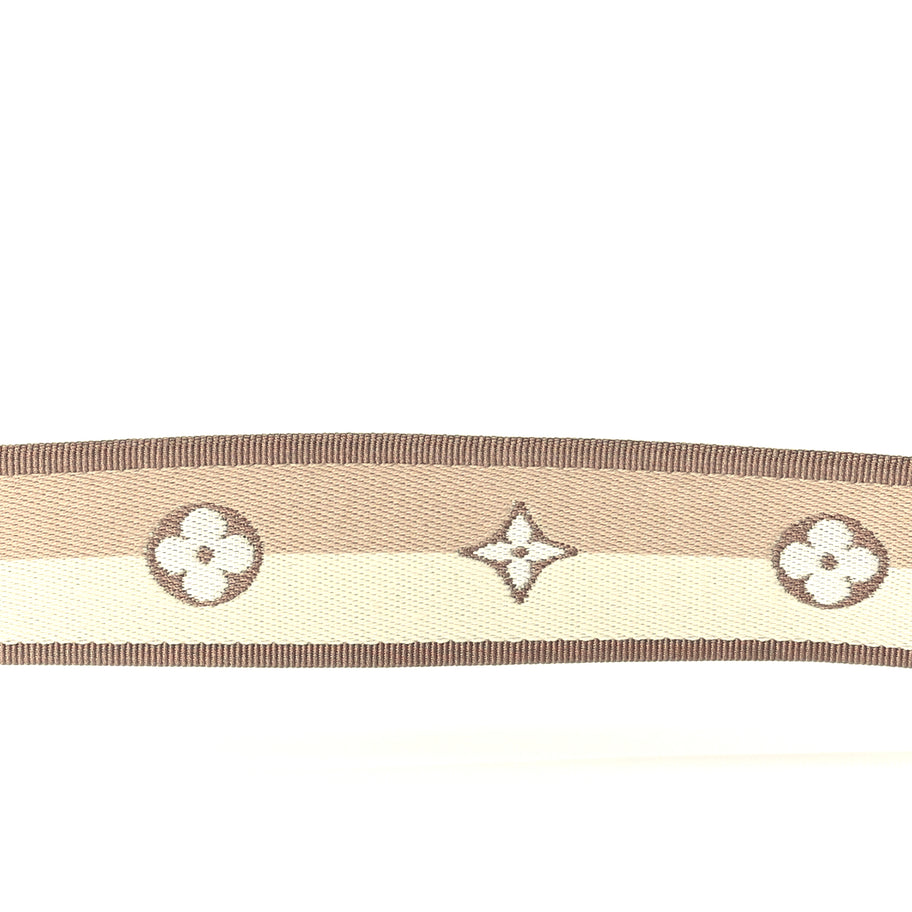 Louis Vuitton Jacquard Speedy Bandouliere 20 Shoulder Strap  Beige Image 4