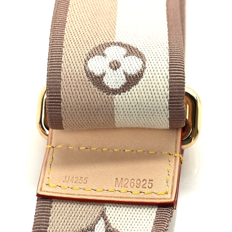 Louis Vuitton Jacquard Speedy Bandouliere 20 Shoulder Strap  Beige Image 5