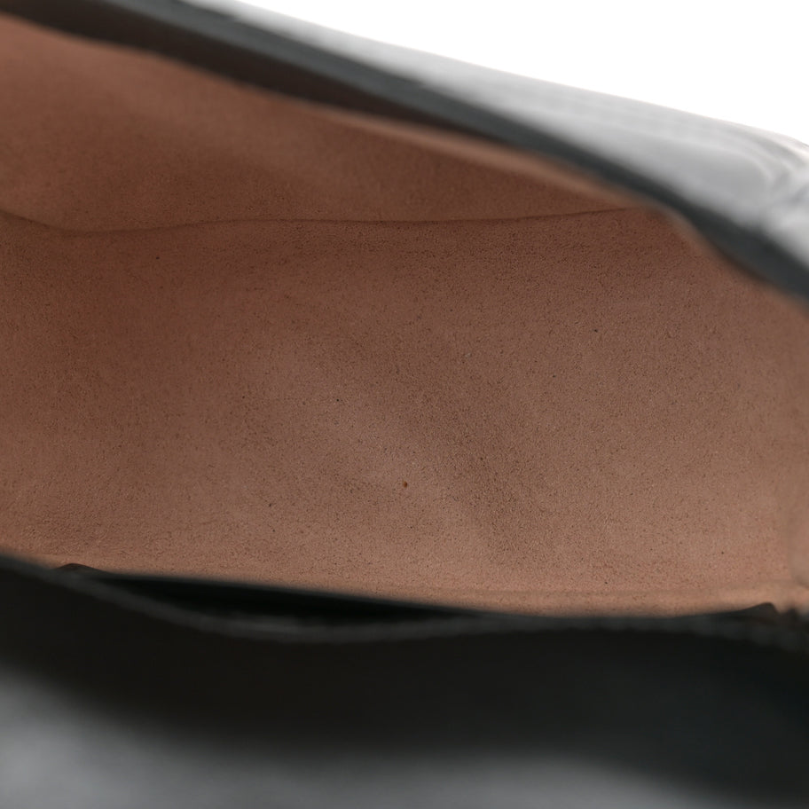 Gucci Calfskin Matelasse Monochrome GG Marmont Chain Mini Belt Bag Black Image 5