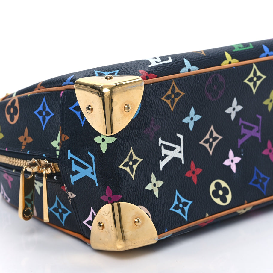 Louis Vuitton Monogram Multicolor Trouville Black Image 7
