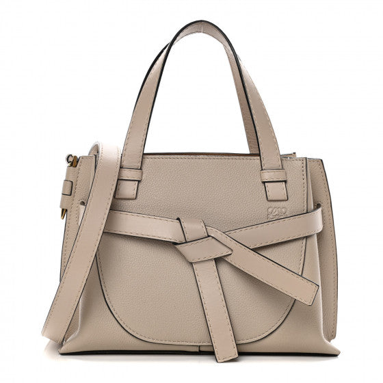 Loewe Calfskin Mini Gate Tote Light Oat Image 1