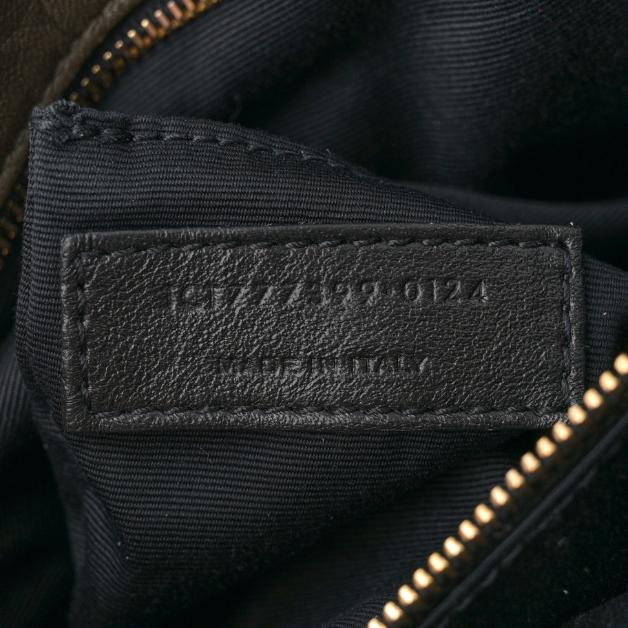 Saint Laurent Grained Lambskin Large Calypso Light Musk Image 7