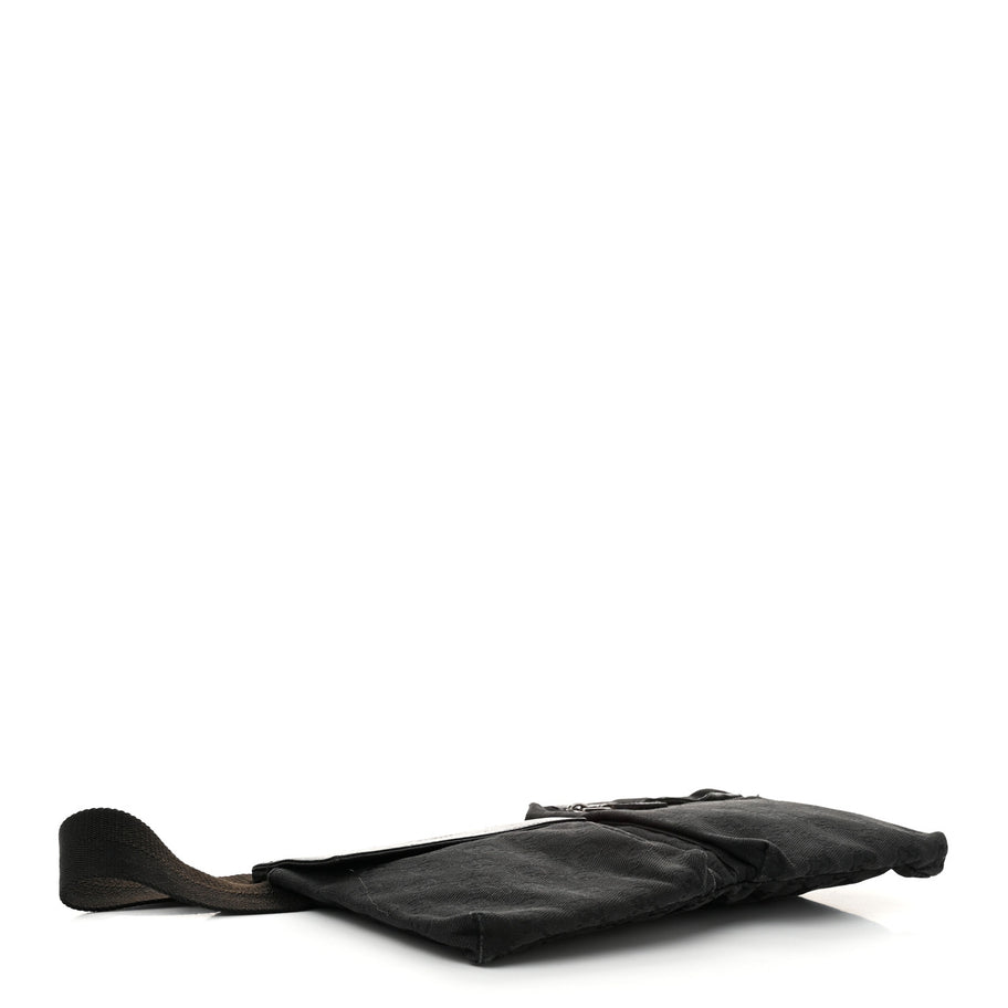 Gucci GG Monogram Double Pocket Belt Bag Black Image 4