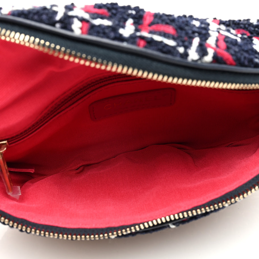 Chanel Tweed Quilted Chain 20s Signe Waist Bag Multicolor Image 5