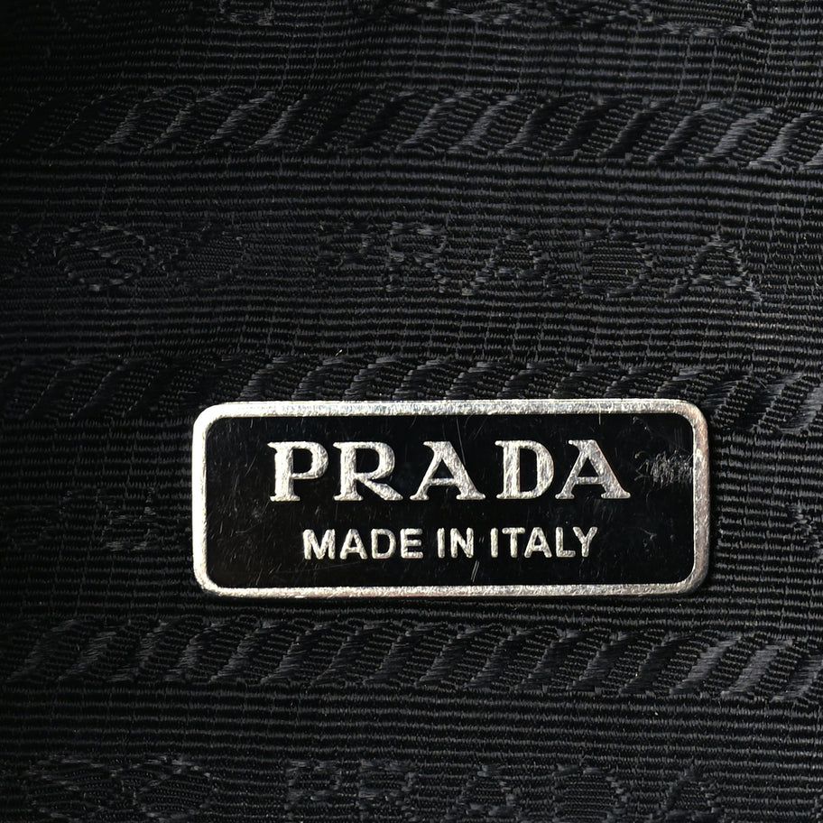Prada Shearling Mini Re-Edition 2000 Bag  Black Image 5