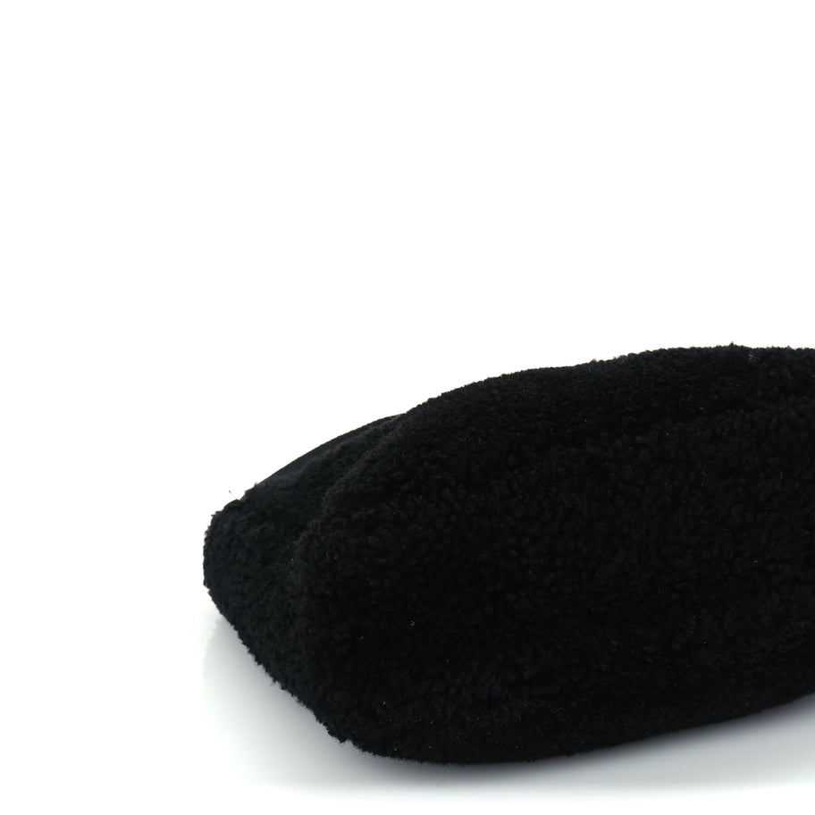 Prada Shearling Mini Re-Edition 2000 Bag  Black Image 7