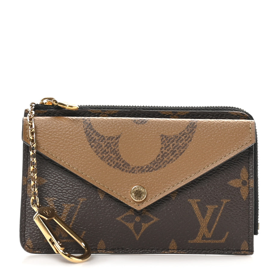Louis Vuitton Reverse Monogram Recto Verso Card Holder Brown Image 1