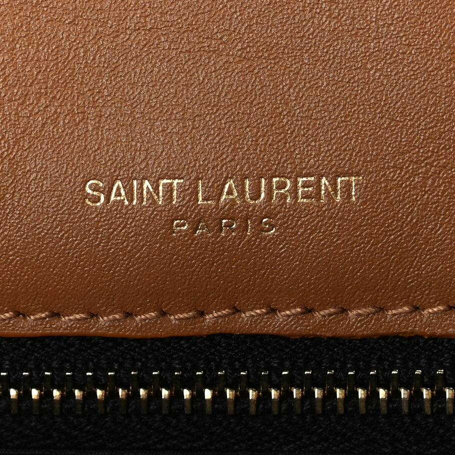 Saint Laurent Denim Suede Monogram Medium Niki Chain Satchel  Blue Cinnamon Image 5
