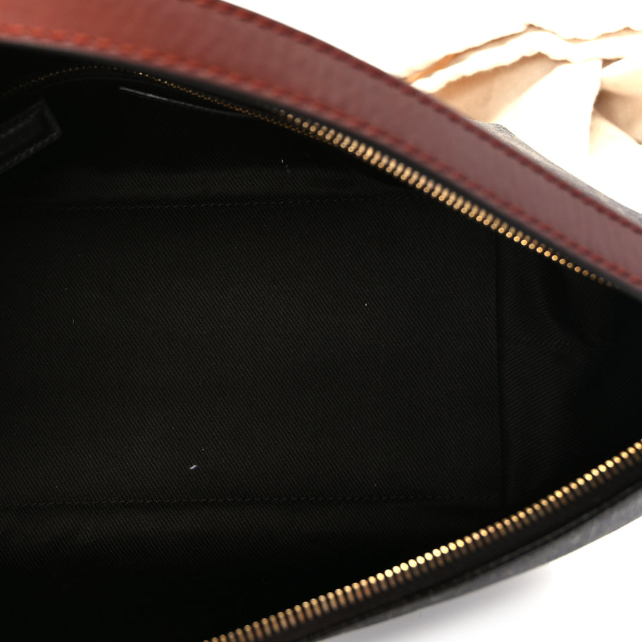 Saint Laurent Canvas Smooth Calfskin Le Monogramme Crossbody Bag Chestnut Image 4
