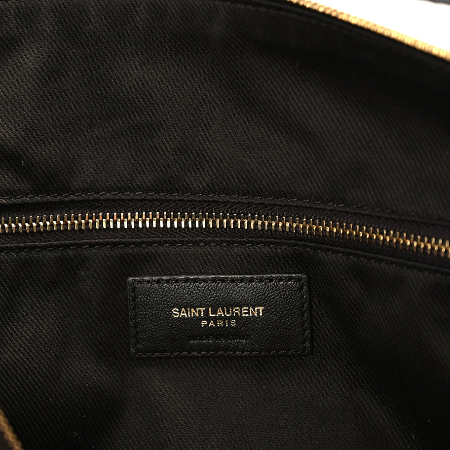 Saint Laurent Canvas Smooth Calfskin Le Monogramme Crossbody Bag Chestnut Image 5