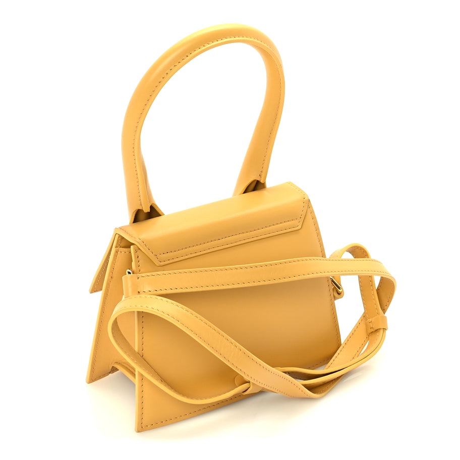 Jacquemus Smooth Calfskin Le Chiquito Moyen  Yellow Image 2